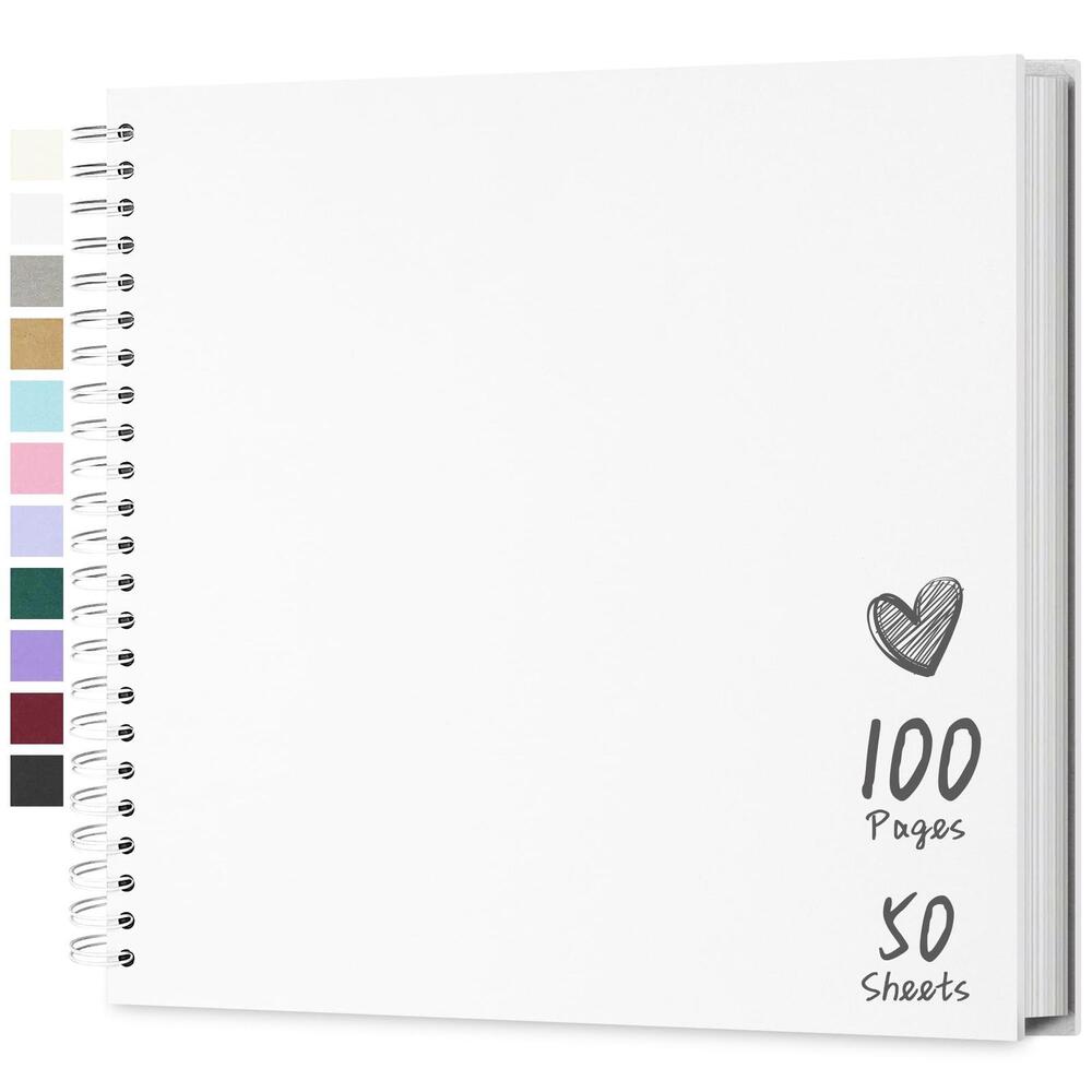 12x12" Photo Album Scrapbook - 100 Pages, Kraft Paper. Perfect for 4x6, 5x7, 6x8